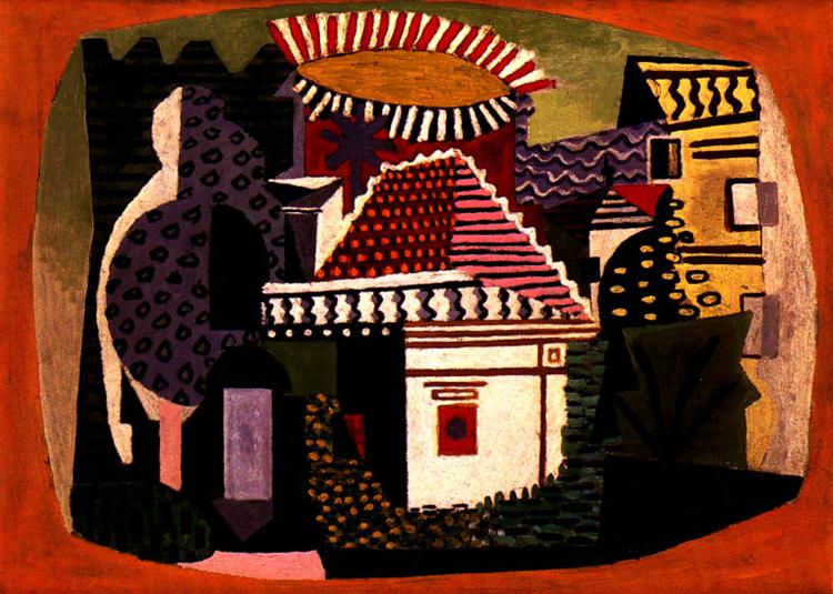 Pablo Picasso Classical Oil Paintings Landscape Of Juan-Les-Pins